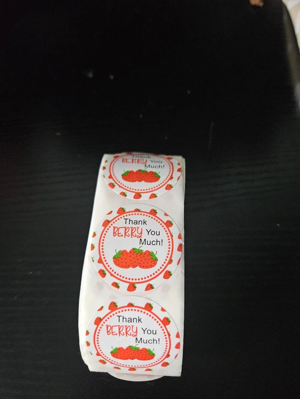 Thank You Berry Much Strawberry Stickers